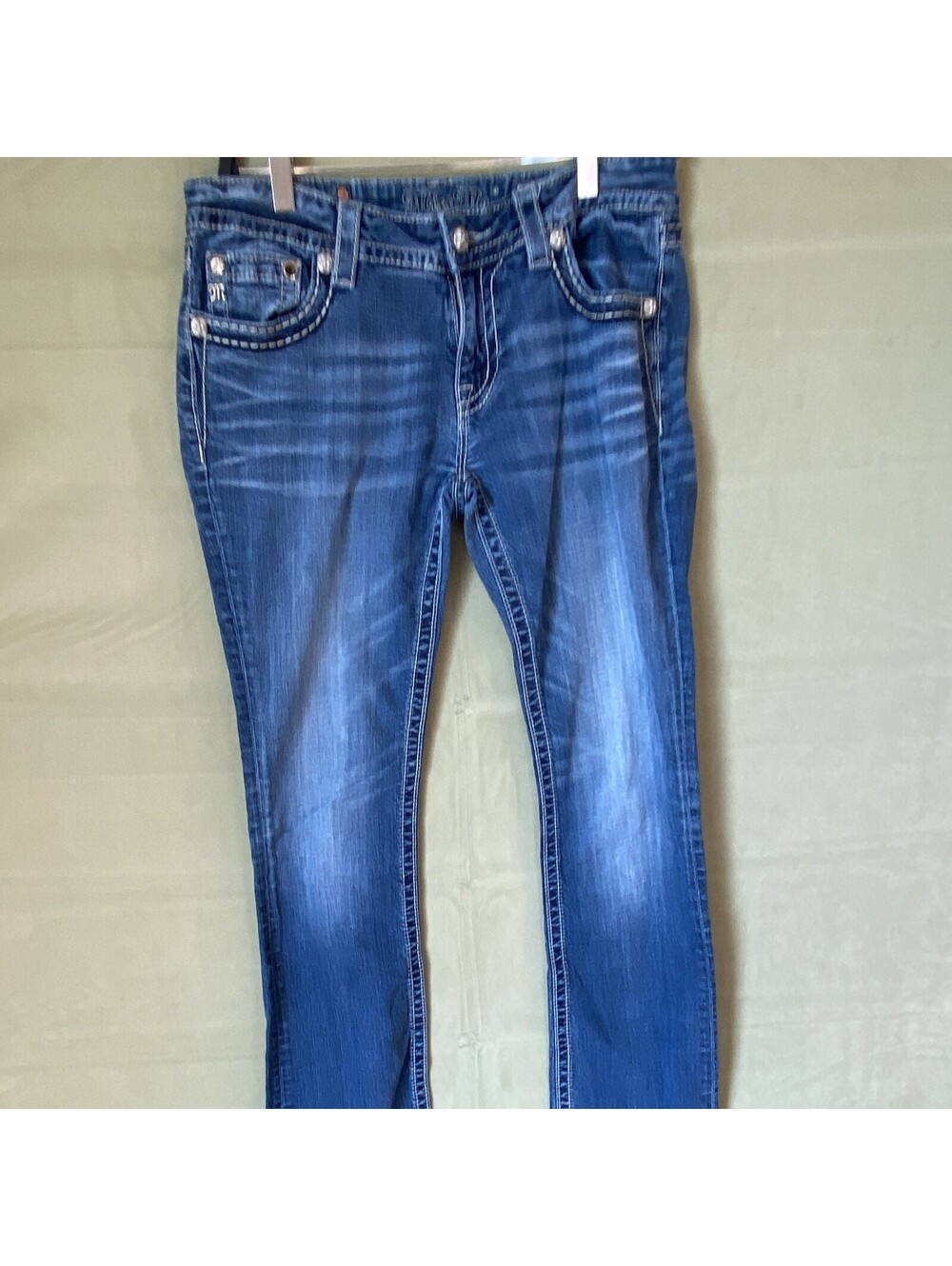 Miss Me JP5934B Fleur De Lis Bootcut Jeans Size 29 Excellent Condition Y2K